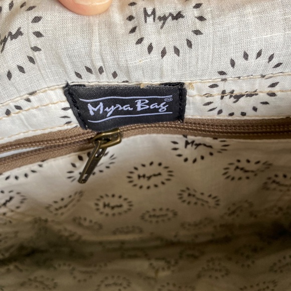 Myra Bag Crossbody geometric/Calf hair - Picture 5 of 8
